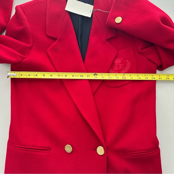 Vintage 90s  NWT Wool-Blend PARIS SPORT CLUB Long Coat Women’s Size 4 - Picture 9 of 10